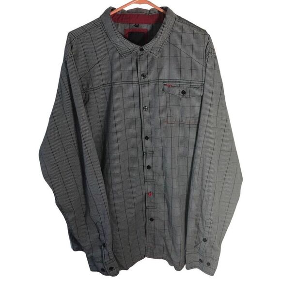 LRG Resolutionary Men’s Shirt Long Sleeve Collar 4X Checkered Casual - Picture 1 of 10